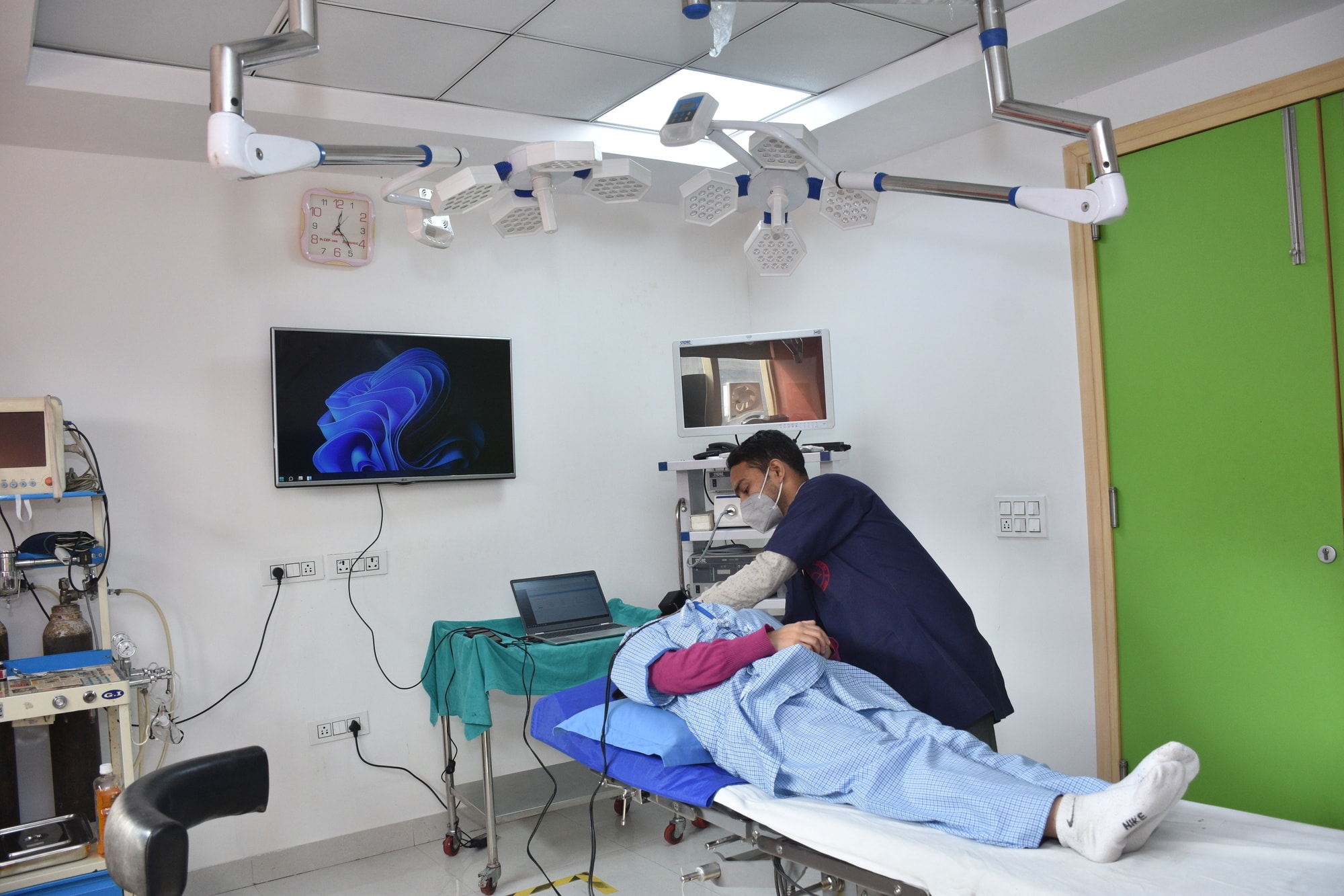 ENT Examination in Operation Theatre